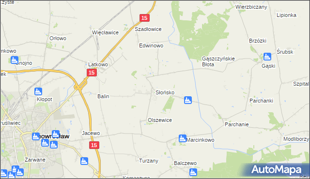 mapa Słońsko, Słońsko na mapie Targeo