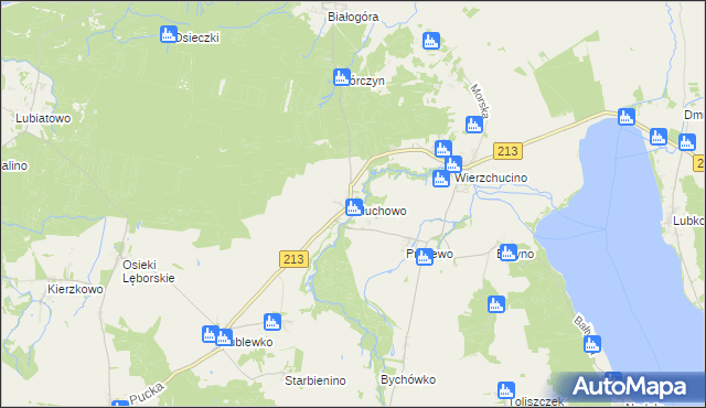 mapa Słuchowo, Słuchowo na mapie Targeo