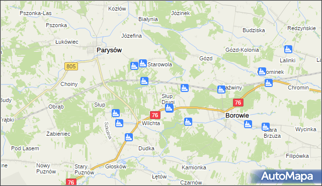 mapa Słup Drugi, Słup Drugi na mapie Targeo