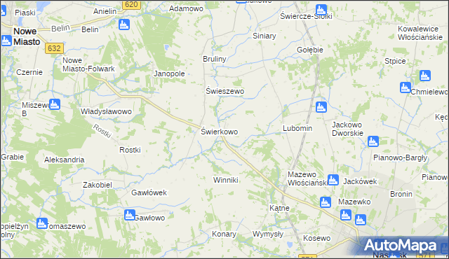 mapa Słustowo, Słustowo na mapie Targeo