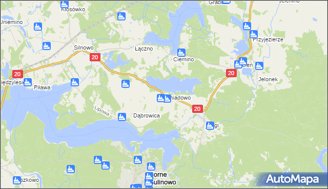 mapa Śmiadowo, Śmiadowo na mapie Targeo