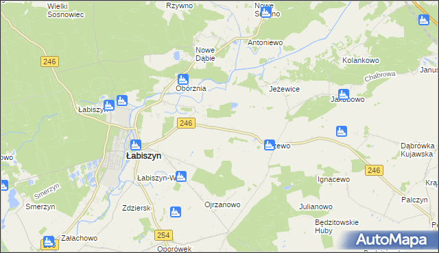 mapa Smogorzewo gmina Łabiszyn, Smogorzewo gmina Łabiszyn na mapie Targeo