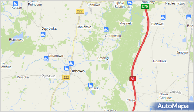 mapa Smoląg, Smoląg na mapie Targeo