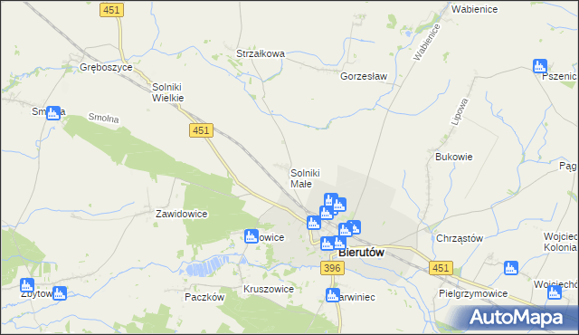 mapa Solniki Małe, Solniki Małe na mapie Targeo