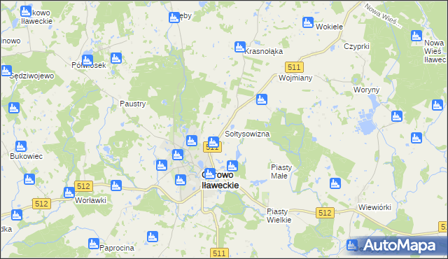 mapa Sołtysowizna, Sołtysowizna na mapie Targeo