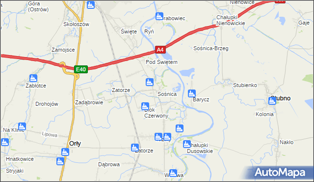 mapa Sośnica gmina Radymno, Sośnica gmina Radymno na mapie Targeo