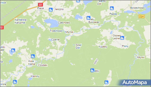 mapa Sowi Dół, Sowi Dół na mapie Targeo