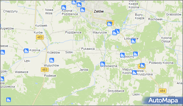 mapa Sromutka, Sromutka na mapie Targeo