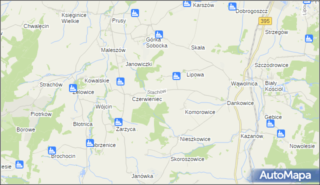 mapa Stachów, Stachów na mapie Targeo