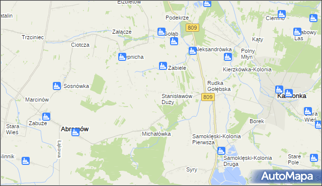 mapa Stanisławów Duży, Stanisławów Duży na mapie Targeo