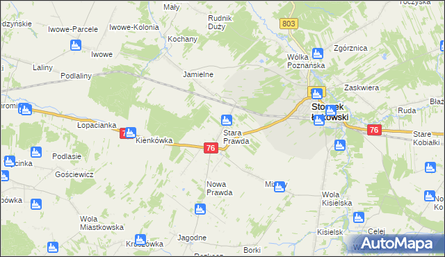 mapa Stara Prawda, Stara Prawda na mapie Targeo