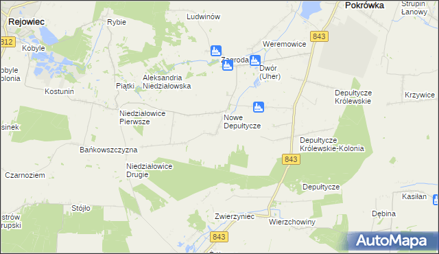 mapa Stare Depułtycze, Stare Depułtycze na mapie Targeo