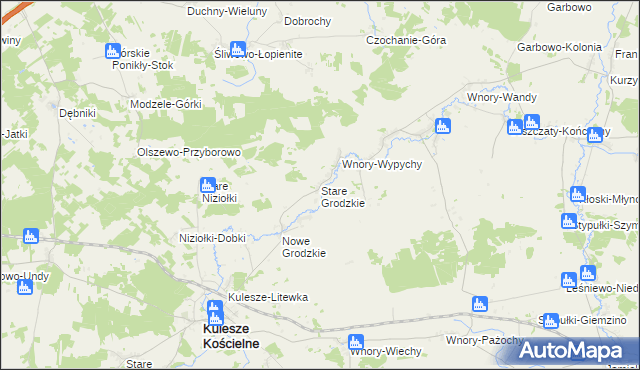 mapa Stare Grodzkie, Stare Grodzkie na mapie Targeo