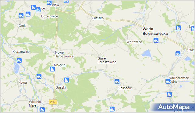 mapa Stare Jaroszowice, Stare Jaroszowice na mapie Targeo