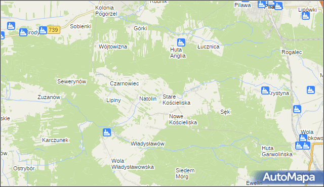 mapa Stare Kościeliska, Stare Kościeliska na mapie Targeo