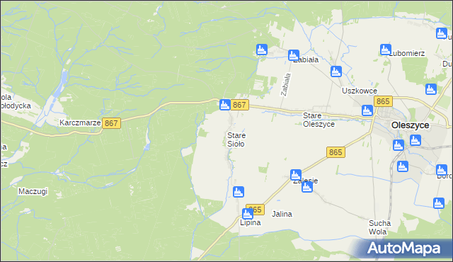 mapa Stare Sioło, Stare Sioło na mapie Targeo