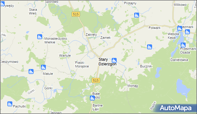 mapa Stary Dzierzgoń, Stary Dzierzgoń na mapie Targeo