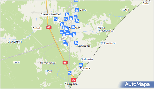 mapa Stawiszcze, Stawiszcze na mapie Targeo