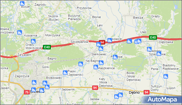 mapa Sterkowiec, Sterkowiec na mapie Targeo