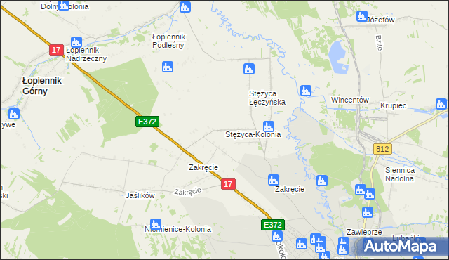 mapa Stężyca-Kolonia, Stężyca-Kolonia na mapie Targeo