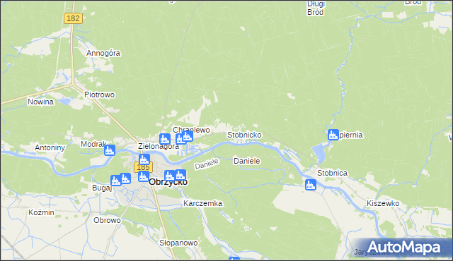 mapa Stobnicko, Stobnicko na mapie Targeo