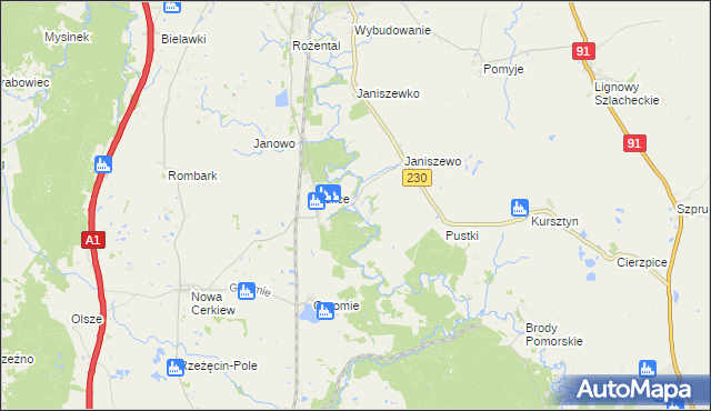 mapa Stocki Młyn, Stocki Młyn na mapie Targeo