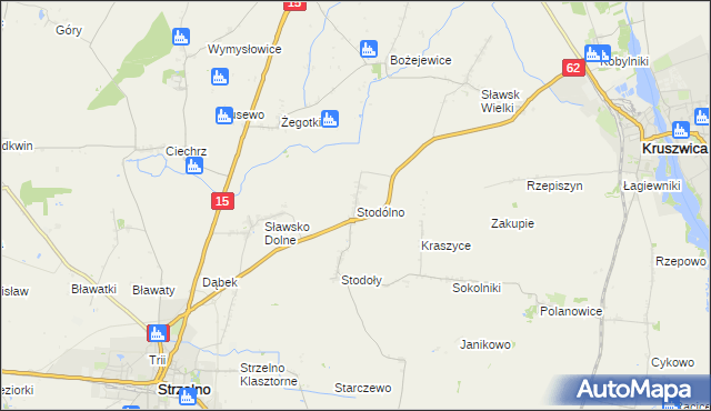 mapa Stodólno, Stodólno na mapie Targeo