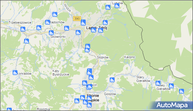 mapa Stójków, Stójków na mapie Targeo