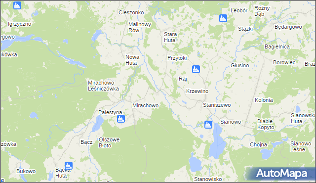 mapa Strysza Buda, Strysza Buda na mapie Targeo