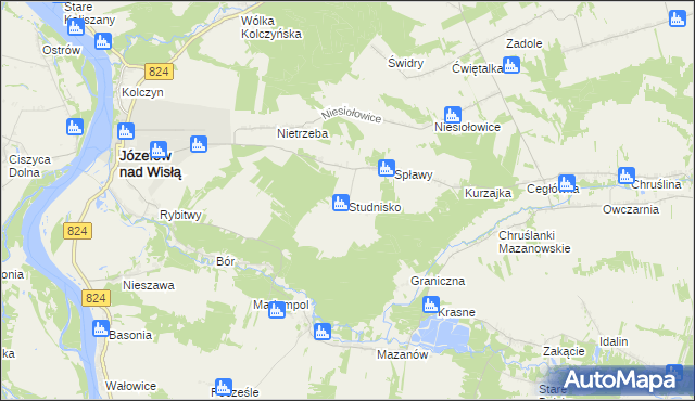 mapa Studnisko, Studnisko na mapie Targeo