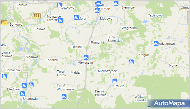 mapa Studzianki gmina Nasielsk, Studzianki gmina Nasielsk na mapie Targeo