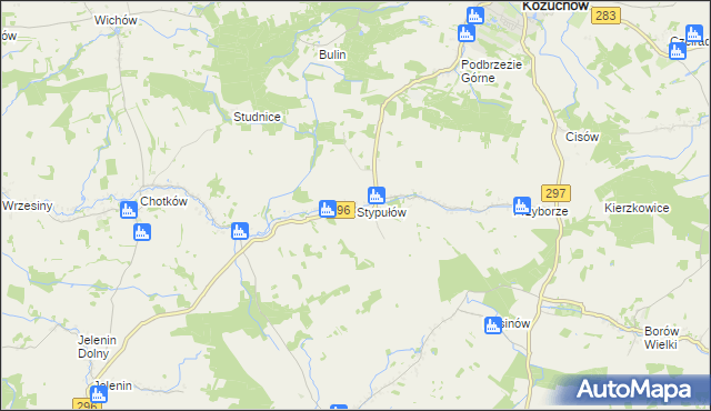 mapa Stypułów, Stypułów na mapie Targeo
