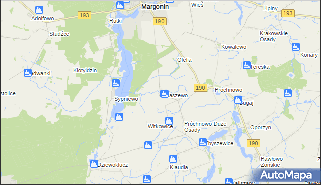 mapa Sułaszewo, Sułaszewo na mapie Targeo