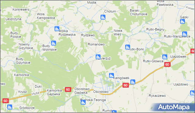 mapa Sulerzyż, Sulerzyż na mapie Targeo