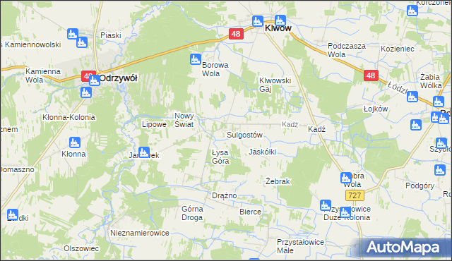 mapa Sulgostów, Sulgostów na mapie Targeo