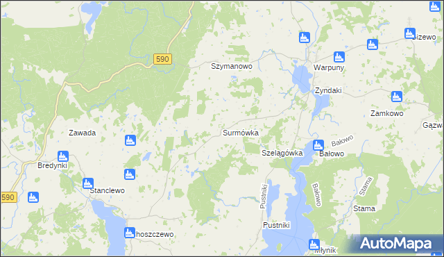 mapa Surmówka, Surmówka na mapie Targeo