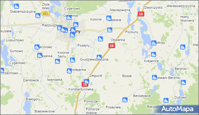 mapa Świackie, Świackie na mapie Targeo