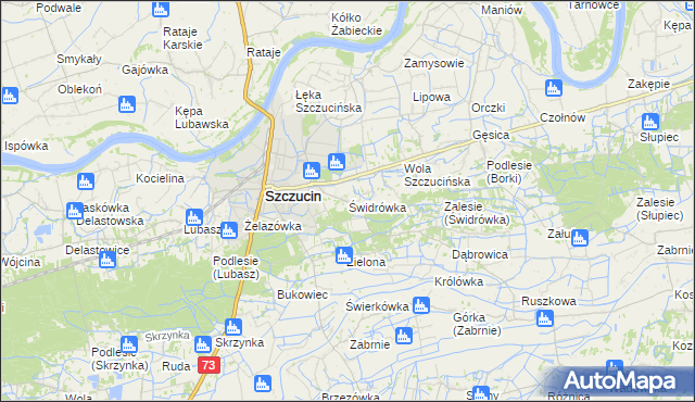 mapa Świdrówka, Świdrówka na mapie Targeo