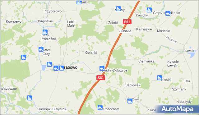 mapa Świdry Podleśne, Świdry Podleśne na mapie Targeo