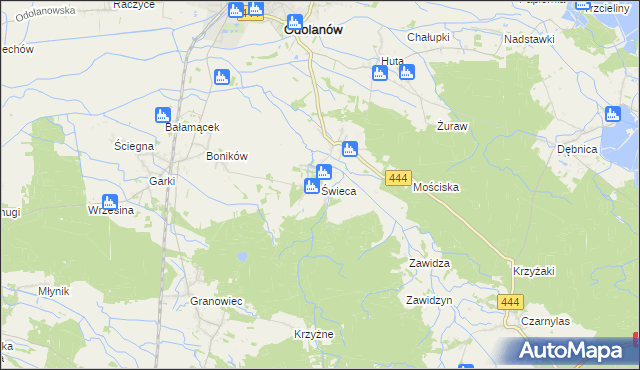 mapa Świeca, Świeca na mapie Targeo