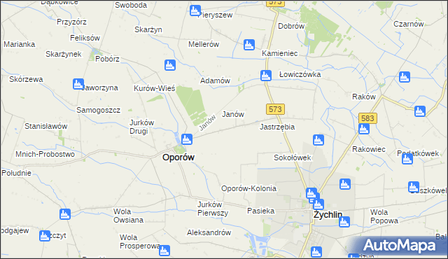 mapa Świechów, Świechów na mapie Targeo