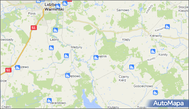 mapa Świętnik, Świętnik na mapie Targeo