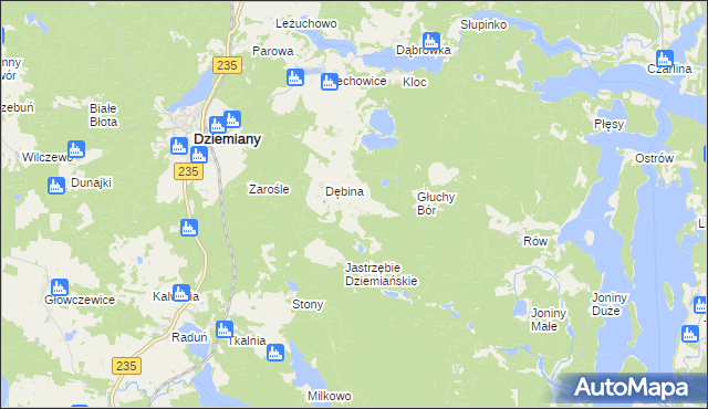 mapa Szablewo, Szablewo na mapie Targeo