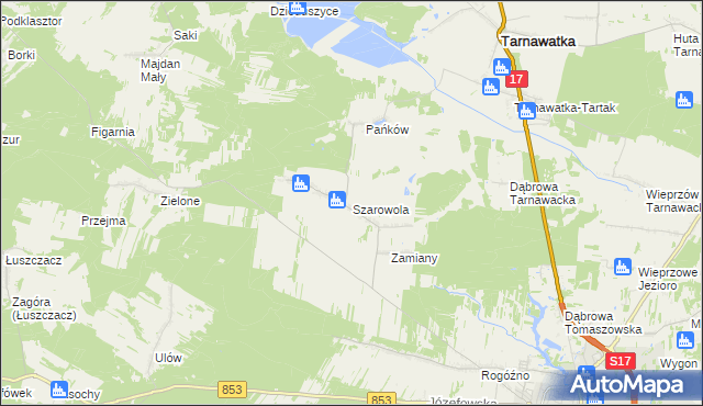 mapa Szarowola, Szarowola na mapie Targeo