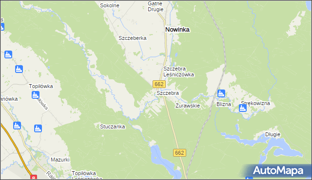 mapa Szczebra, Szczebra na mapie Targeo