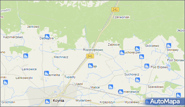 mapa Szczepice, Szczepice na mapie Targeo