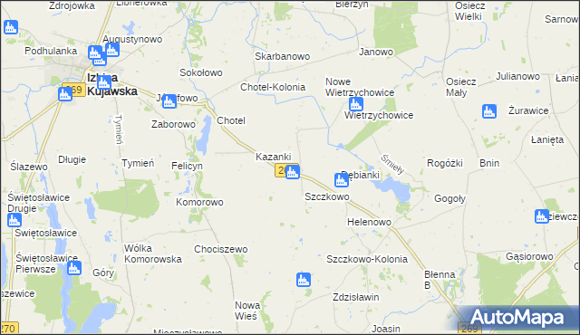 mapa Szczkówek, Szczkówek na mapie Targeo