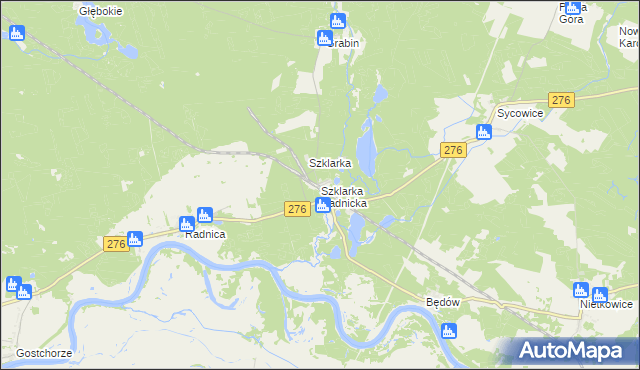 mapa Szklarka Radnicka, Szklarka Radnicka na mapie Targeo