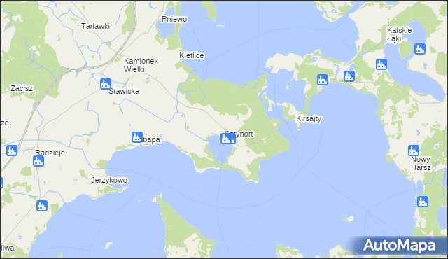 mapa Sztynort, Sztynort na mapie Targeo