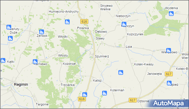 mapa Szulmierz, Szulmierz na mapie Targeo